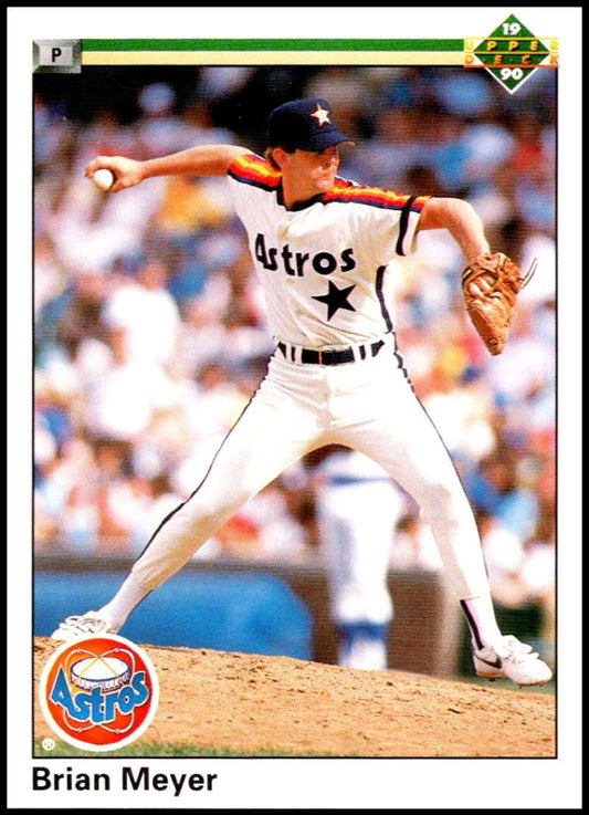 1990 Upper Deck Baseball #22 Brian Meyer  Houston Astros  Image 1