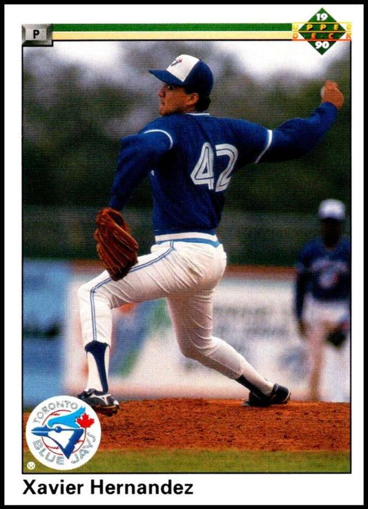 1990 Upper Deck Baseball #26 Xavier Hernandez  RC Rookie Toronto Blue Jays  Image 1