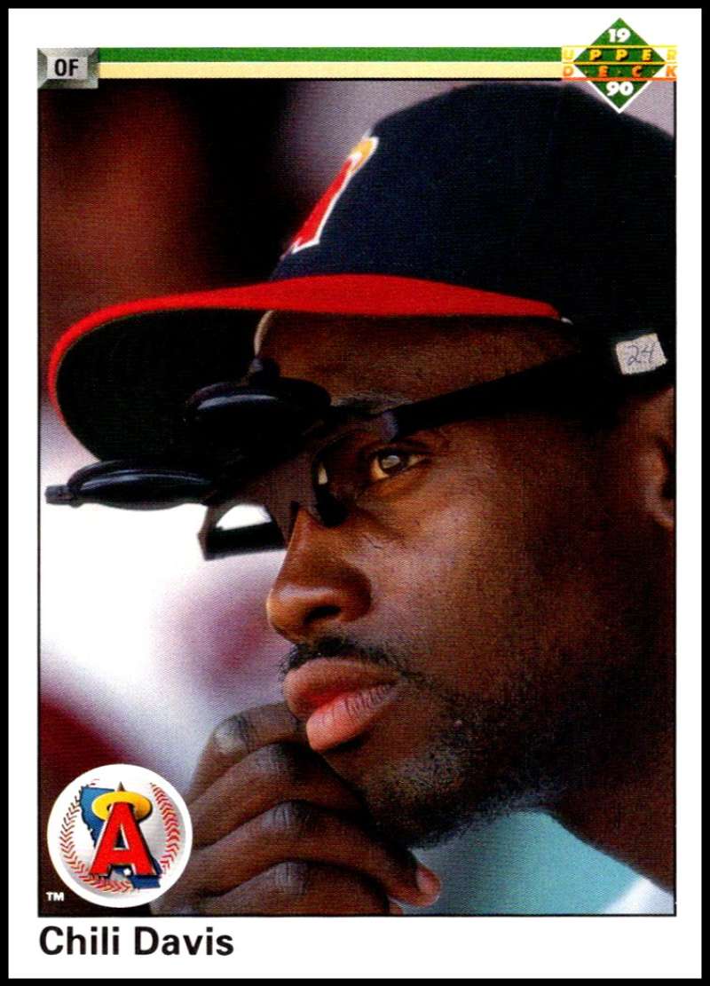 1990 Upper Deck Baseball #38 Chili Davis California Angels Image 1