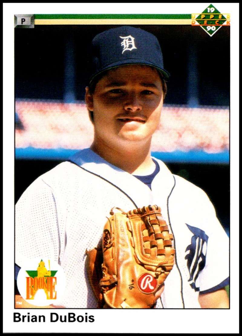 1990 Upper Deck Baseball #78 Brian DuBois UER RC Rookie Detroit Tigers Image 1