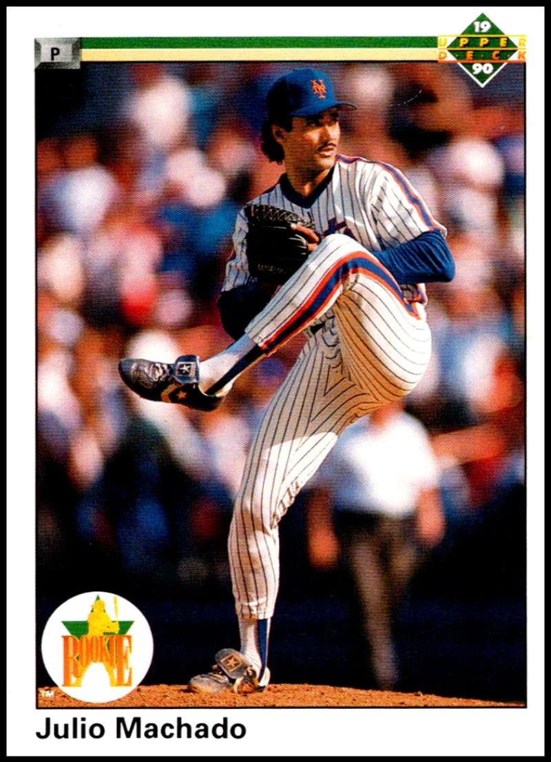 1990 Upper Deck Baseball #93 Julio Machado RC Rookie New York Mets Image 1
