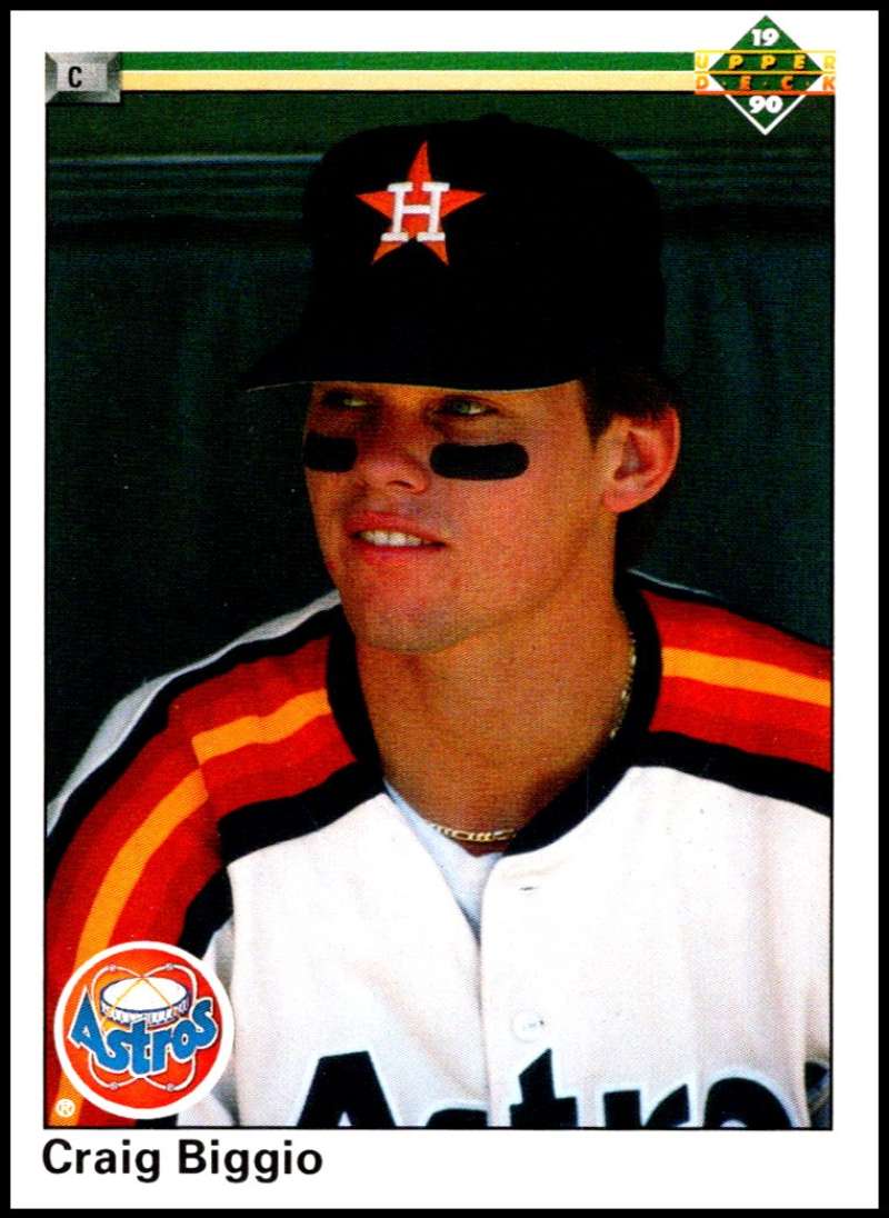 1990 Upper Deck Baseball #104 Craig Biggio Houston Astros Image 1