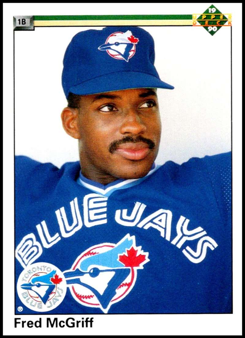 1990 Upper Deck Baseball #108 Fred McGriff Toronto Blue Jays Image 1