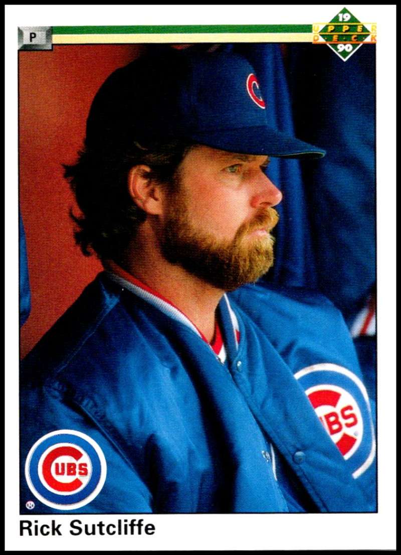 1990 Upper Deck Baseball #109 Rick Sutcliffe Chicago Cubs Image 1