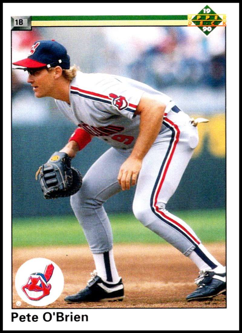 1990 Upper Deck Baseball #110 Pete O'Brien Cleveland Indians Image 1