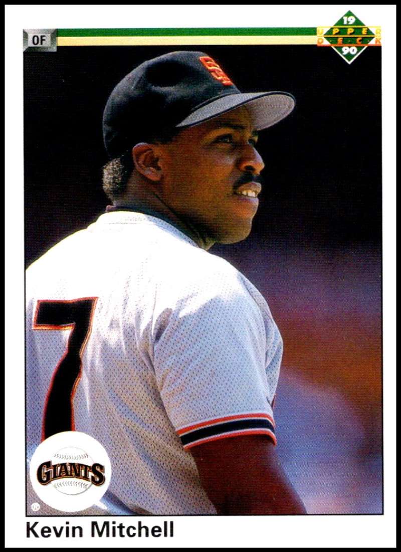 1990 Upper Deck Baseball #117 Kevin Mitchell UER San Francisco Giants Image 1