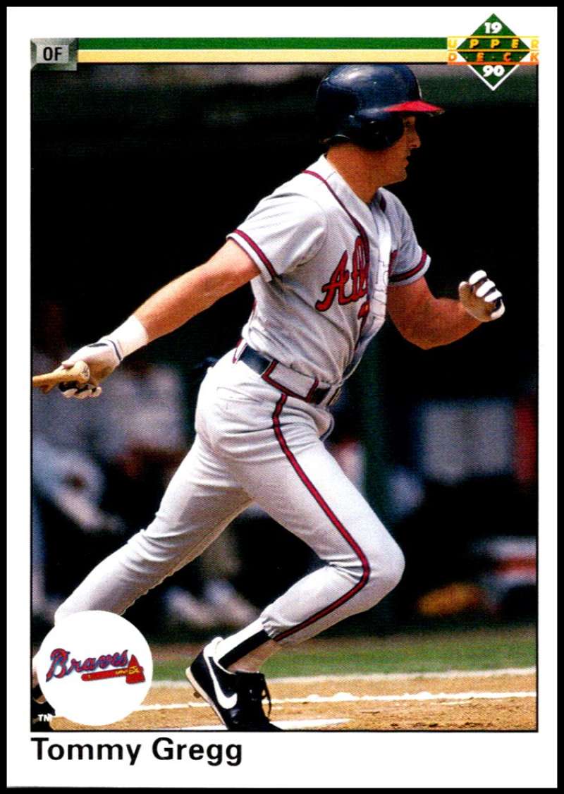 1990 Upper Deck Baseball #121 Tommy Gregg Atlanta Braves Image 1