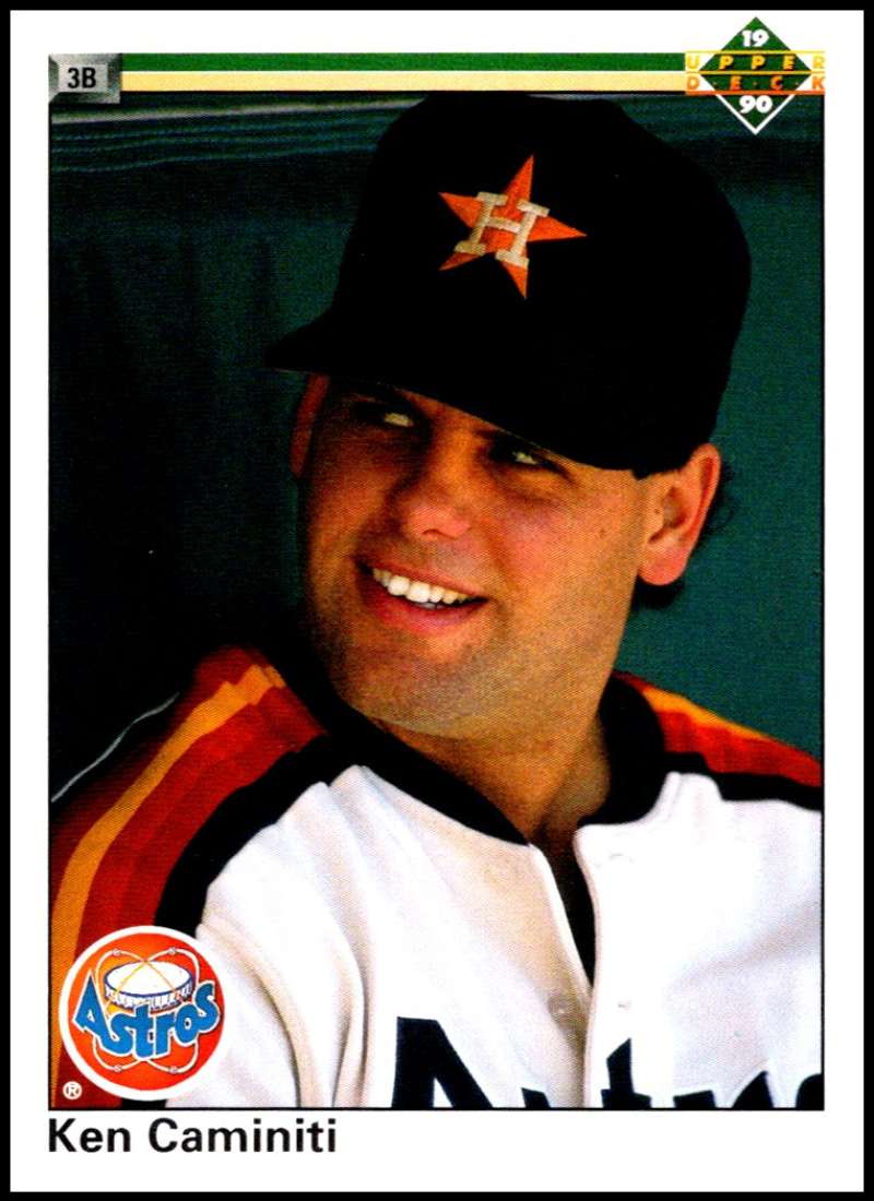 1990 Upper Deck Baseball #122 Ken Caminiti Houston Astros Image 1