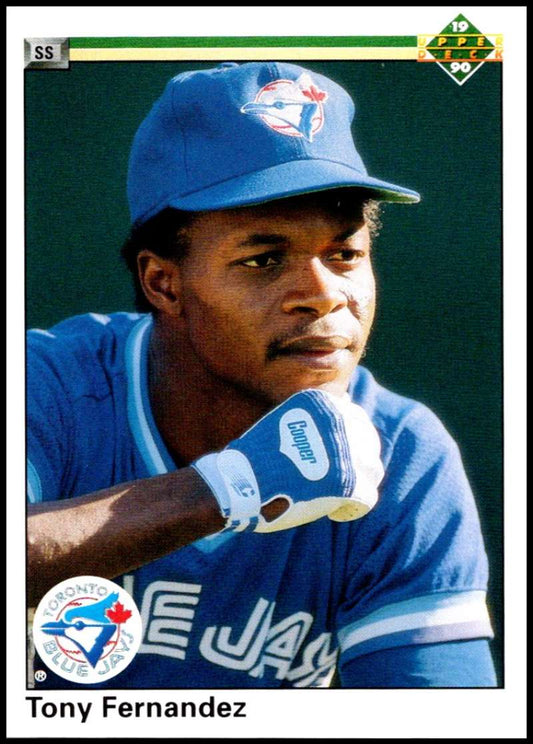 1990 Upper Deck Baseball #130 Tony Fernandez  Toronto Blue Jays  Image 1