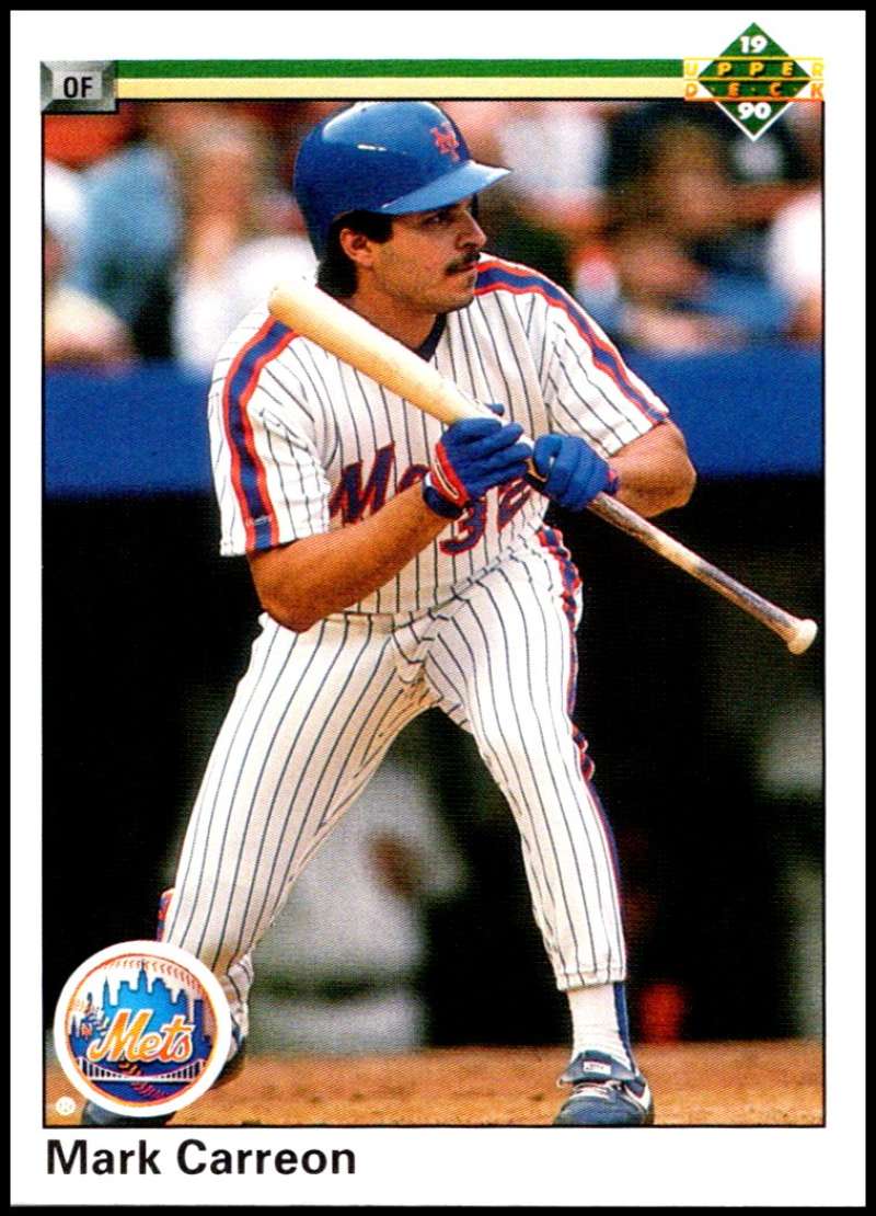 1990 Upper Deck Baseball #135 Mark Carreon New York Mets Image 1