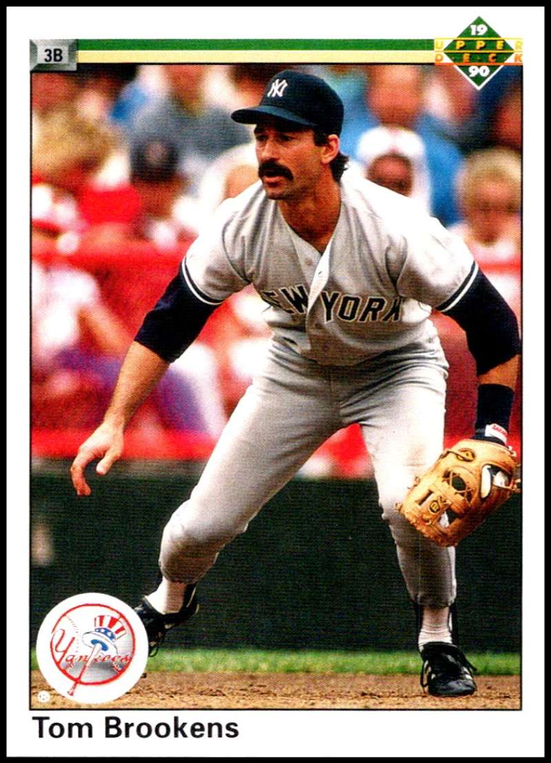 1990 Upper Deck Baseball #138 Tom Brookens New York Yankees Image 1