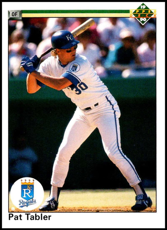 1990 Upper Deck Baseball #142 Pat Tabler  Kansas City Royals  Image 1