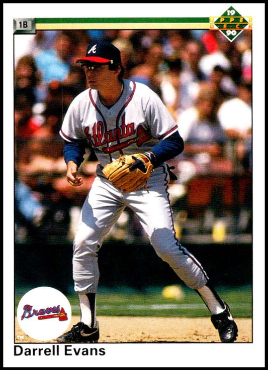 1990 Upper Deck Baseball #143 Darrell Evans  Atlanta Braves  Image 1