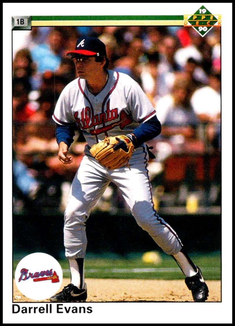 1990 Upper Deck Baseball #143 Darrell Evans Atlanta Braves Image 1