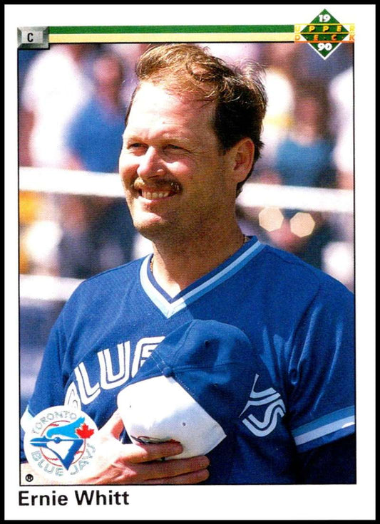 1990 Upper Deck Baseball #148 Ernie Whitt  Toronto Blue Jays  Image 1