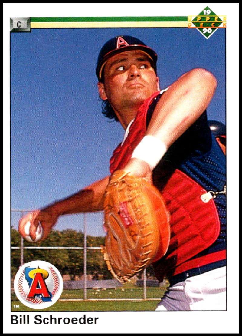 1990 Upper Deck Baseball #149 Bill Schroeder California Angels Image 1