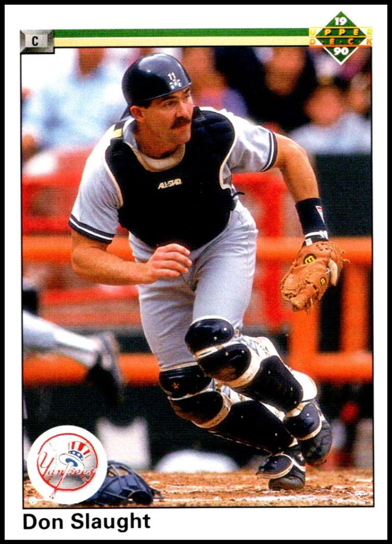 1990 Upper Deck Baseball #152 Don Slaught New York Yankees Image 1