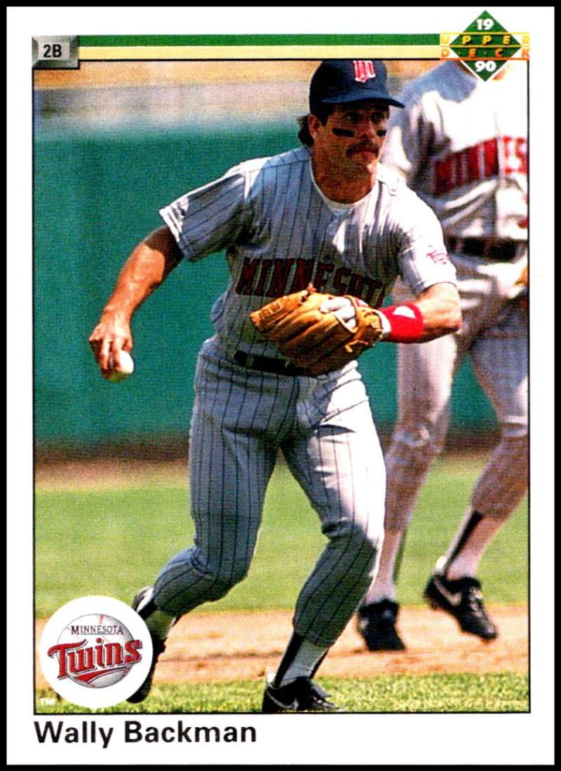 1990 Upper Deck Baseball #158 Wally Backman Minnesota Twins Image 1