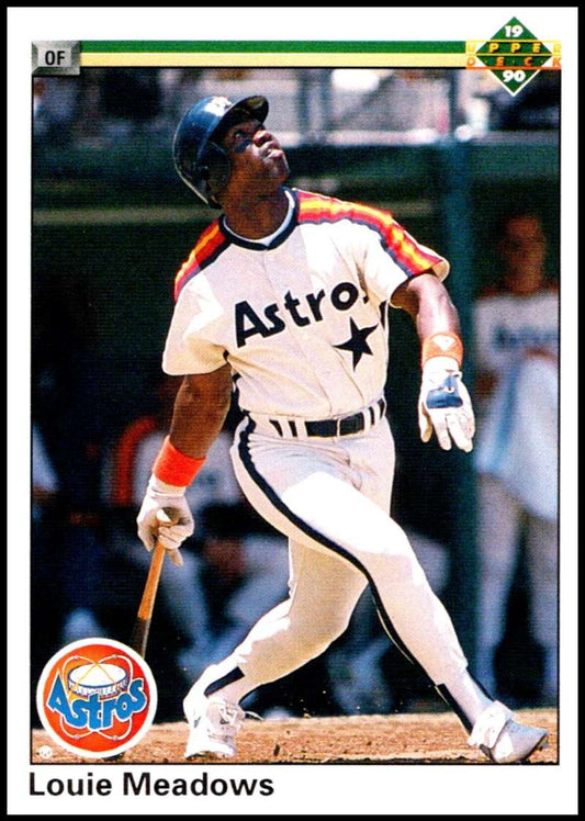 1990 Upper Deck Baseball #160 Louie Meadows  Houston Astros  Image 1