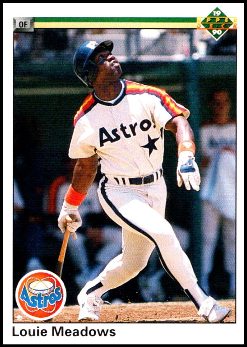 1990 Upper Deck Baseball #160 Louie Meadows Houston Astros Image 1