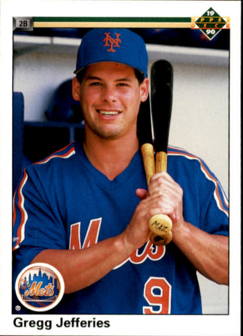 1990 Upper Deck Baseball #166 Gregg Jefferies New York Mets Image 1
