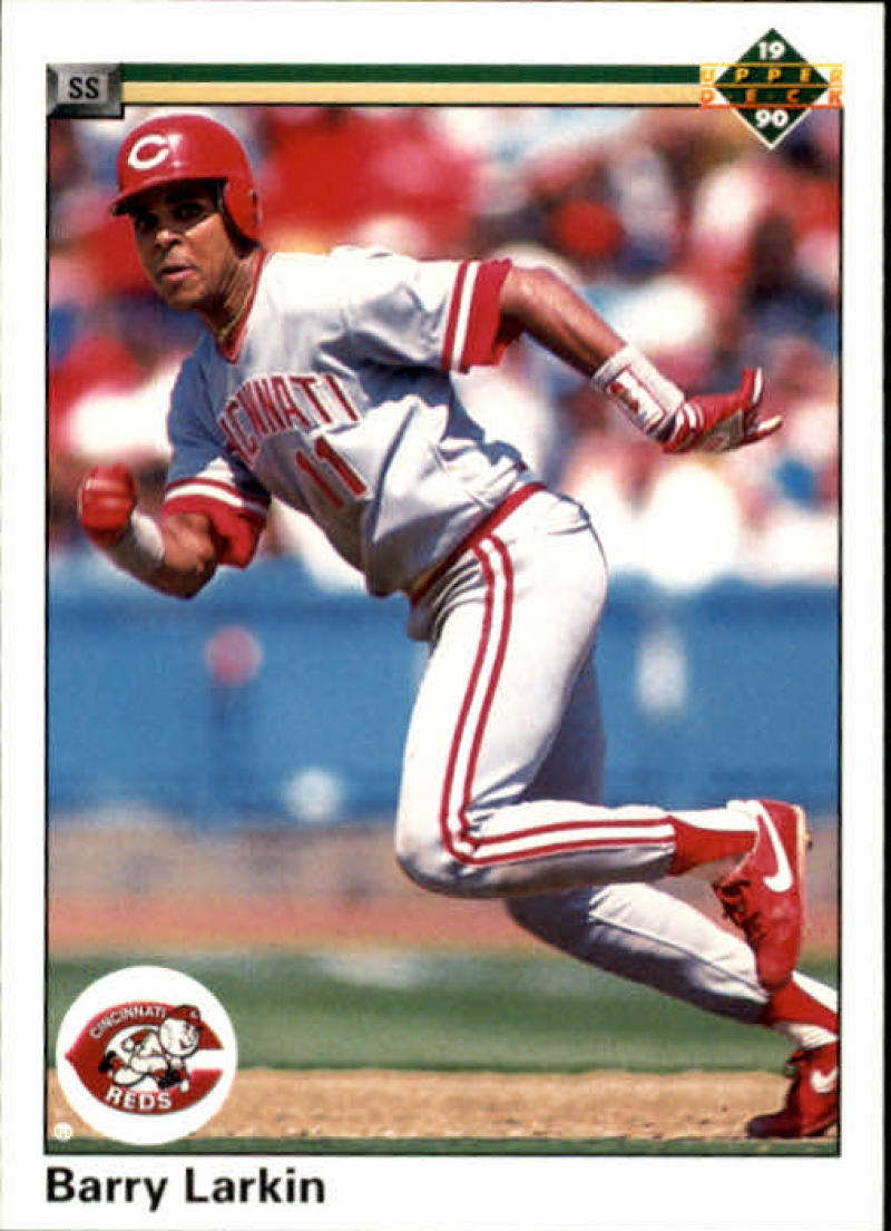 1990 Upper Deck Baseball #167 Barry Larkin ERR Cincinnati Reds Image 1