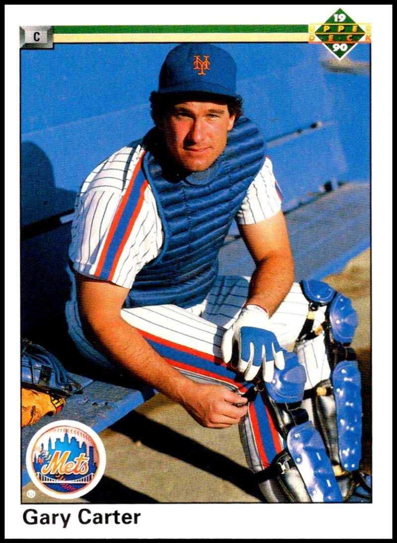 1990 Upper Deck Baseball #168 Gary Carter New York Mets Image 1