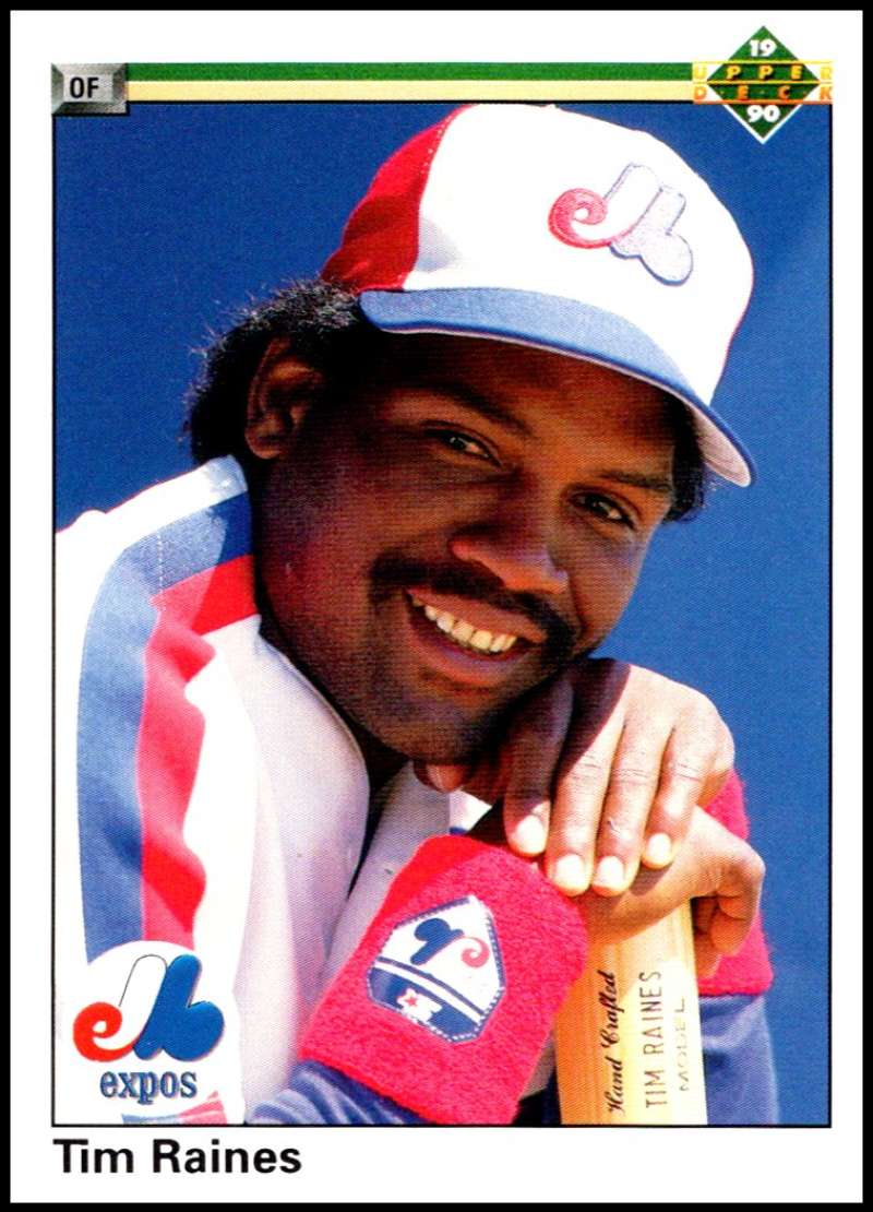 1990 Upper Deck Baseball #177 Tim Raines Montreal Expos Image 1