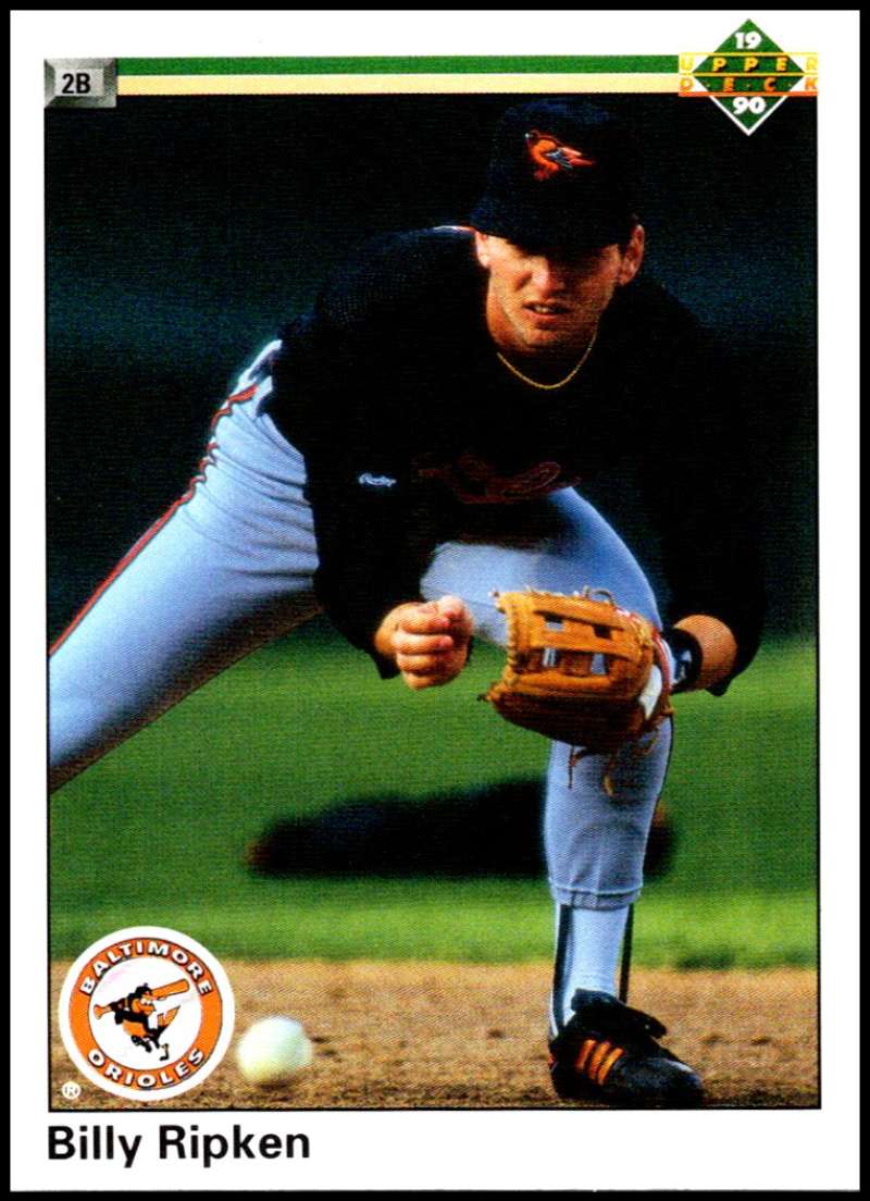 1990 Upper Deck Baseball #184 Billy Ripken Baltimore Orioles Image 1