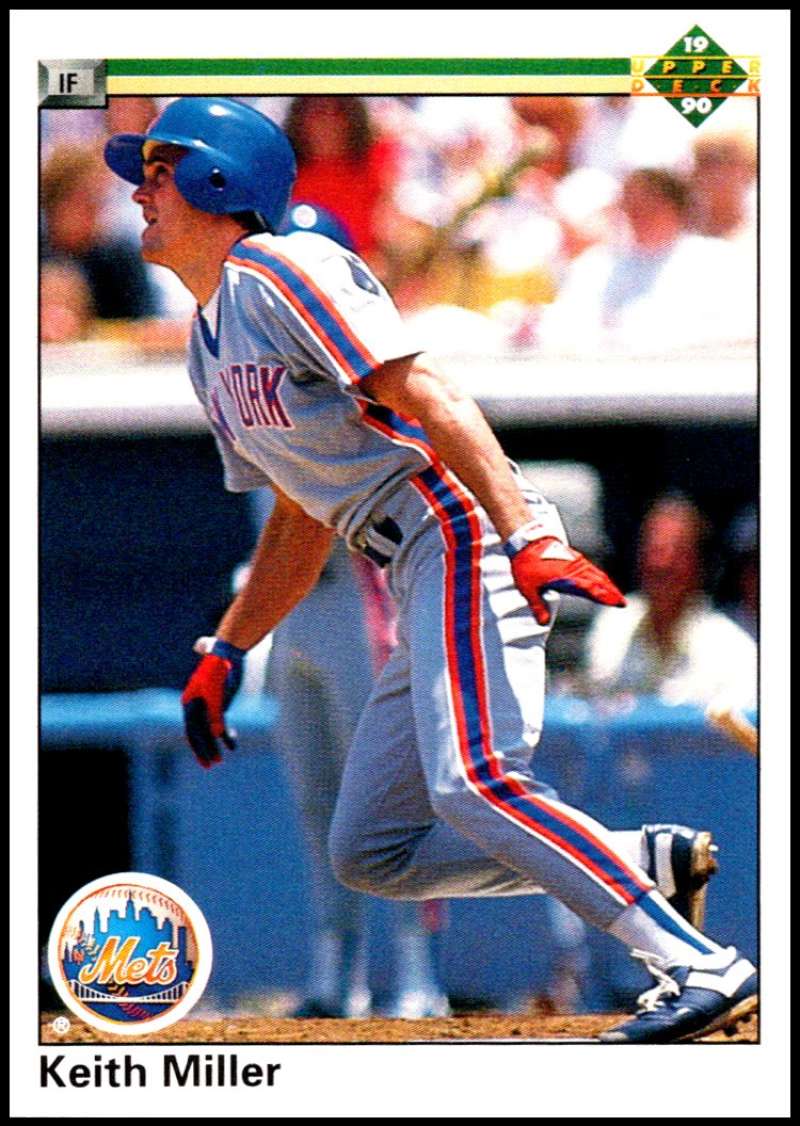 1990 Upper Deck Baseball #190 Keith Miller New York Mets Image 1