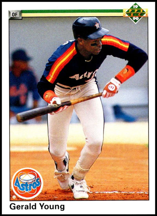 1990 Upper Deck Baseball #196 Gerald Young  Houston Astros  Image 1