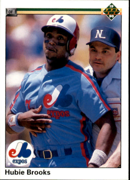 1990 Upper Deck Baseball #197 Hubie Brooks  Montreal Expos  Image 1