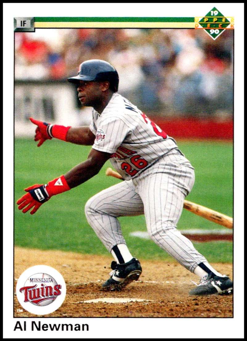 1990 Upper Deck Baseball #199 Al Newman Minnesota Twins Image 1