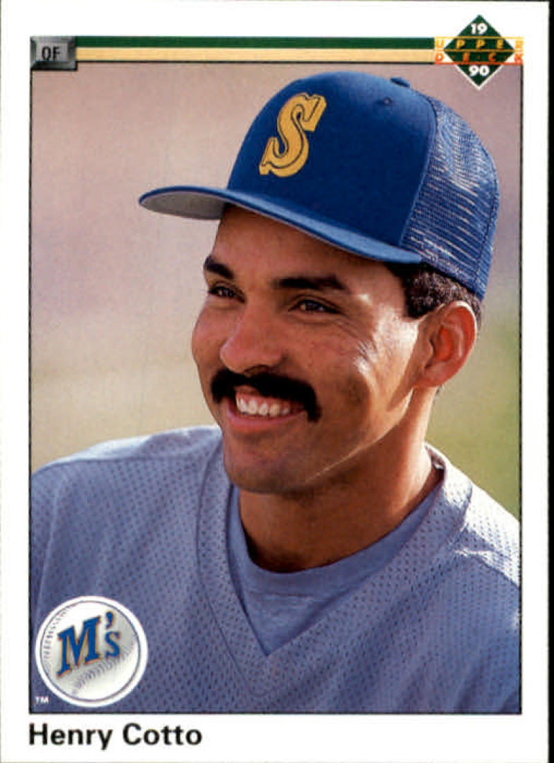 1990 Upper Deck Baseball #207 Henry Cotto Seattle Mariners Image 1