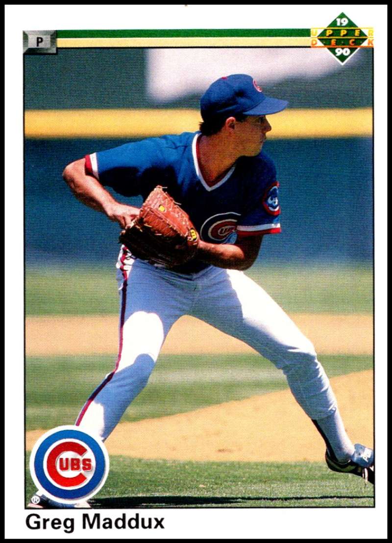 1990 Upper Deck Baseball #213 Greg Maddux Chicago Cubs Image 1