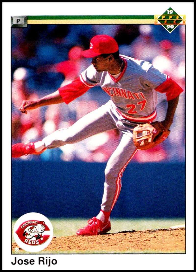 1990 Upper Deck Baseball #216 Jose Rijo Cincinnati Reds Image 1