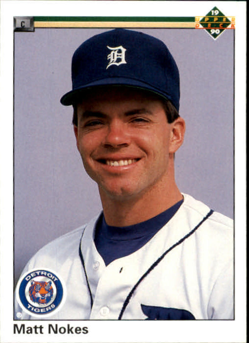 1990 Upper Deck Baseball #226 Matt Nokes Detroit Tigers Image 1