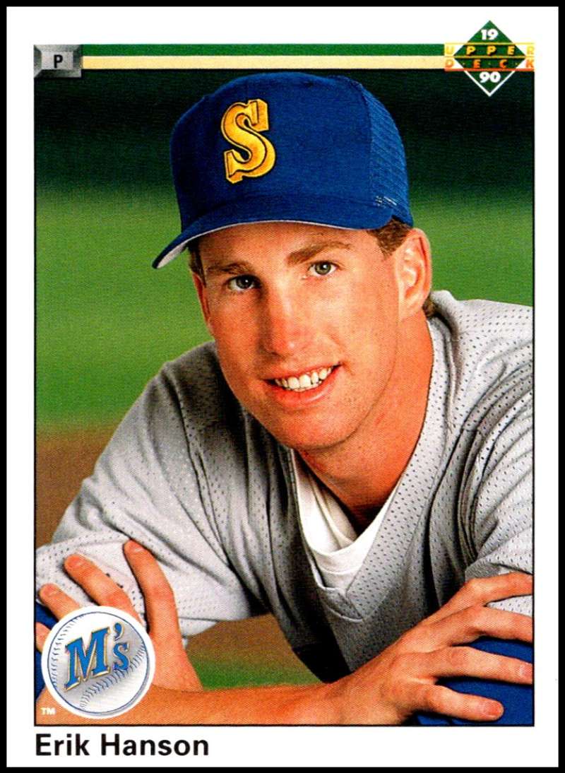 1990 Upper Deck Baseball #235 Erik Hanson Seattle Mariners Image 1