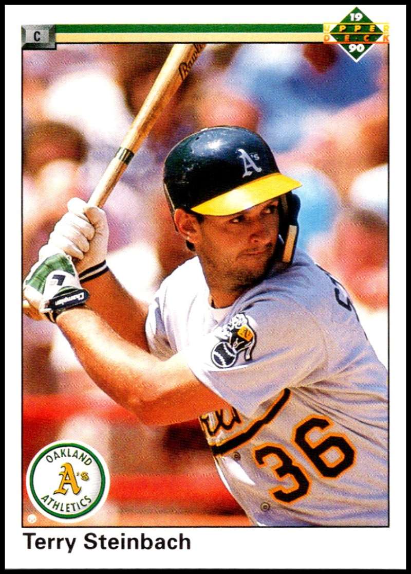 1990 Upper Deck Baseball #246 Terry Steinbach Oakland Athletics Image 1