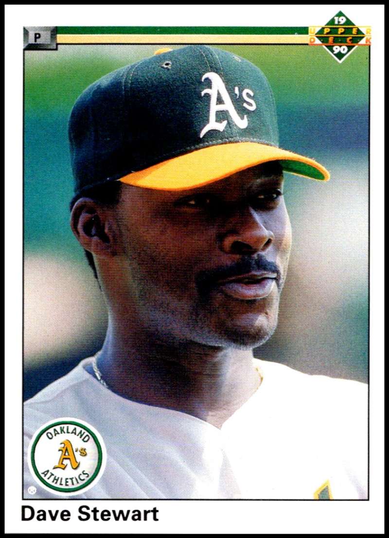 1990 Upper Deck Baseball #272 Dave Stewart UER Oakland Athletics Image 1