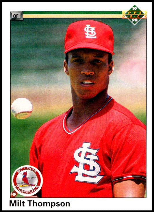 1990 Upper Deck Baseball #278 Milt Thompson  St. Louis Cardinals  Image 1