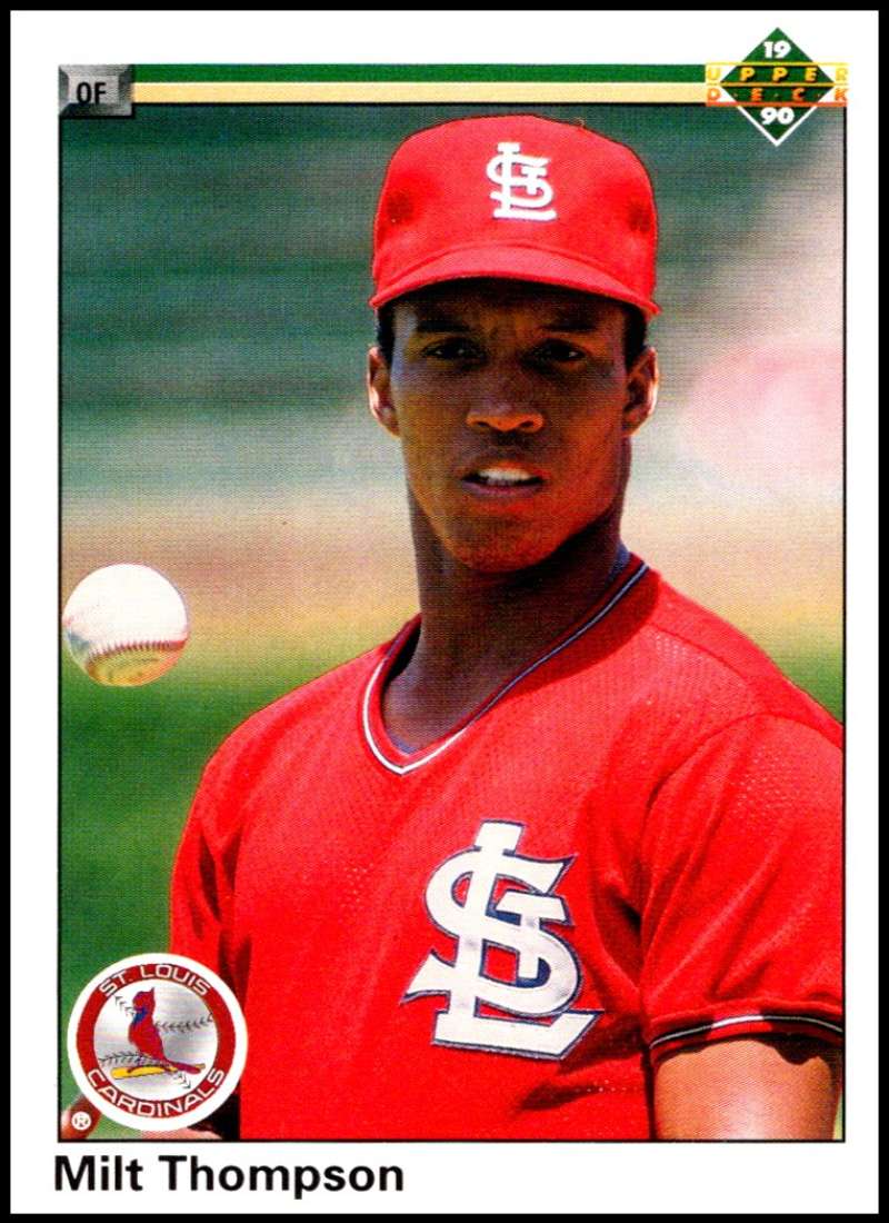 1990 Upper Deck Baseball #278 Milt Thompson St. Louis Cardinals Image 1