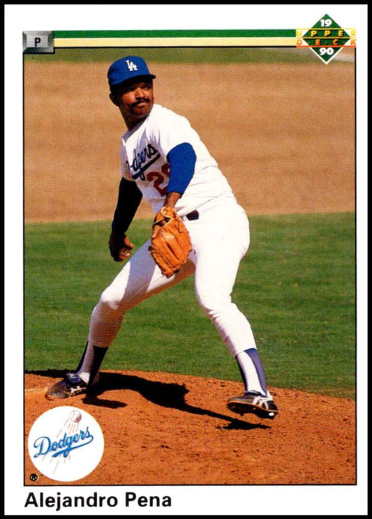 1990 Upper Deck Baseball #279 Alejandro Pena  Los Angeles Dodgers  Image 1