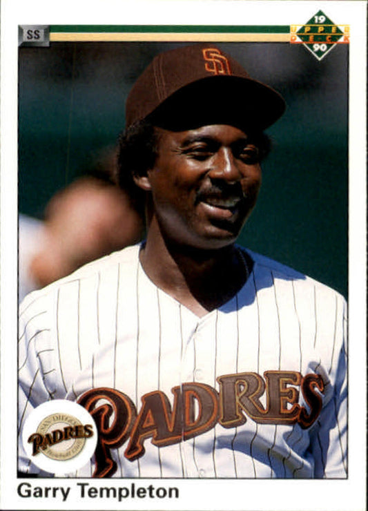 1990 Upper Deck Baseball #288 Garry Templeton  San Diego Padres  Image 1
