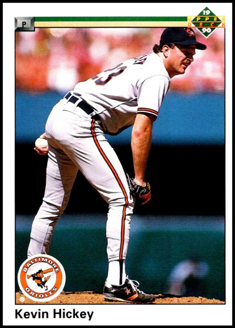 1990 Upper Deck Baseball #299 Kevin Hickey Baltimore Orioles Image 1
