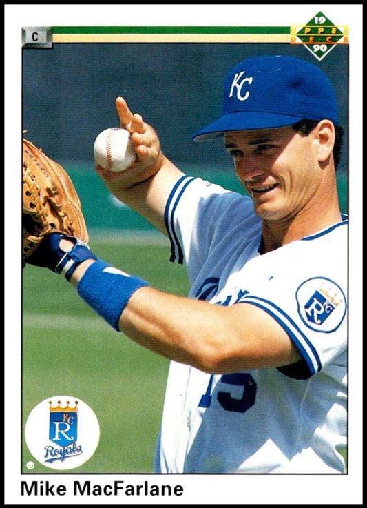 1990 Upper Deck Baseball #307 Mike Macfarlane  Kansas City Royals  Image 1