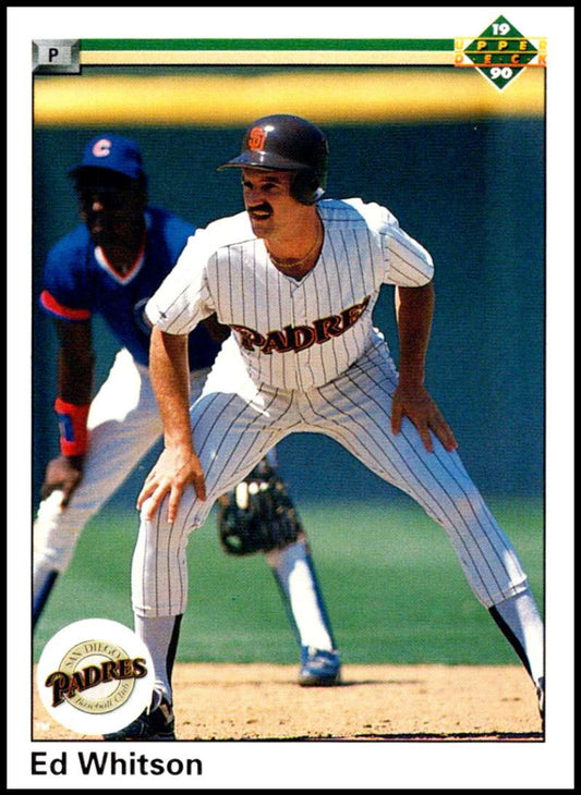 1990 Upper Deck Baseball #308 Ed Whitson  San Diego Padres  Image 1