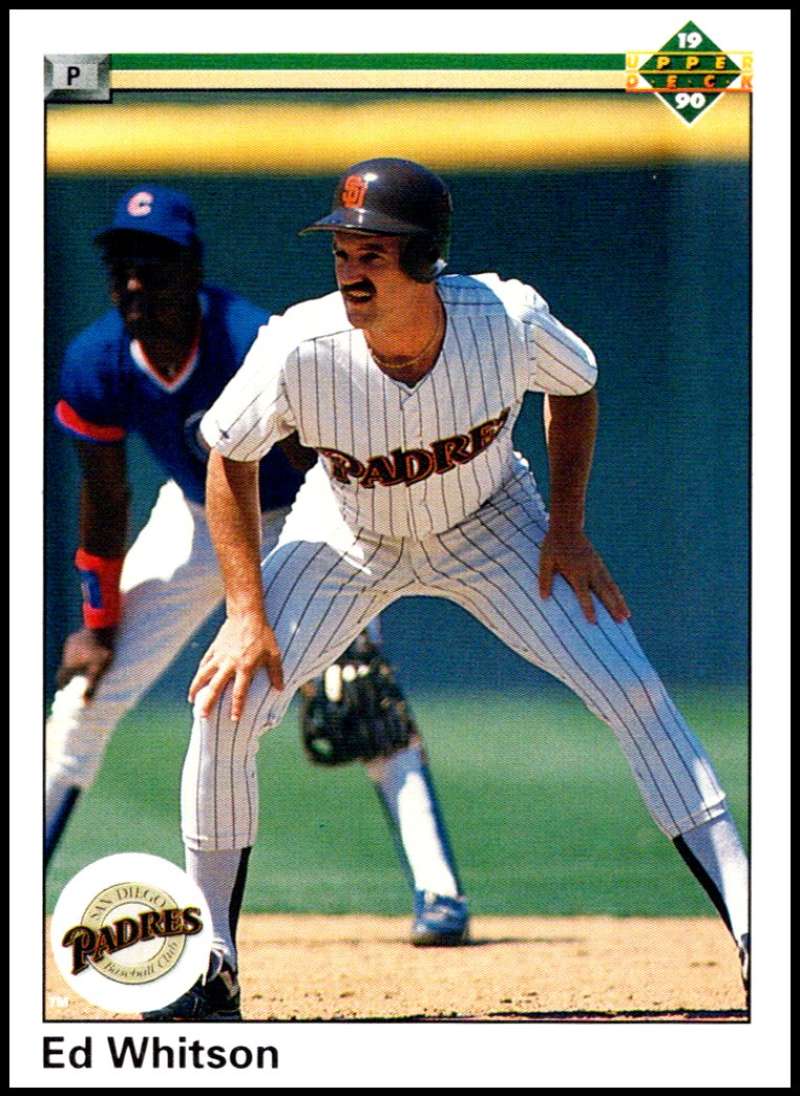 1990 Upper Deck Baseball #308 Ed Whitson San Diego Padres Image 1