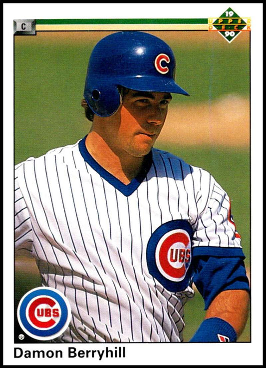 1990 Upper Deck Baseball #322 Damon Berryhill  Chicago Cubs  Image 1