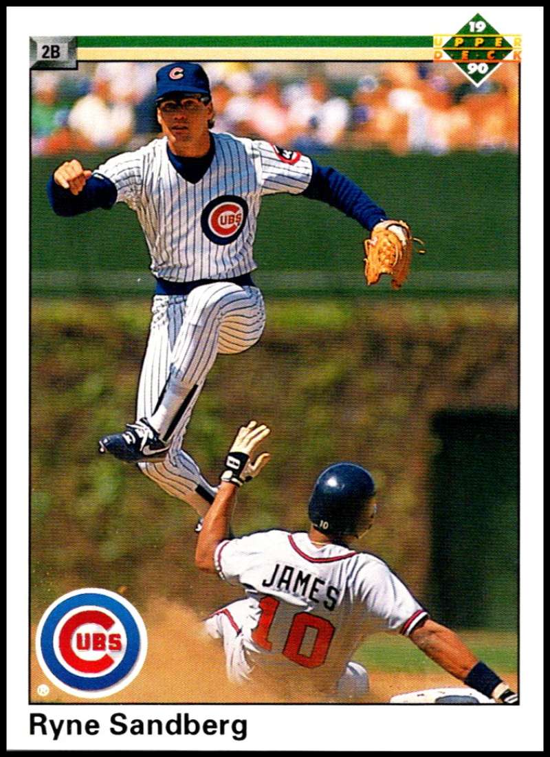 1990 Upper Deck Baseball #324 Ryne Sandberg Chicago Cubs Image 1